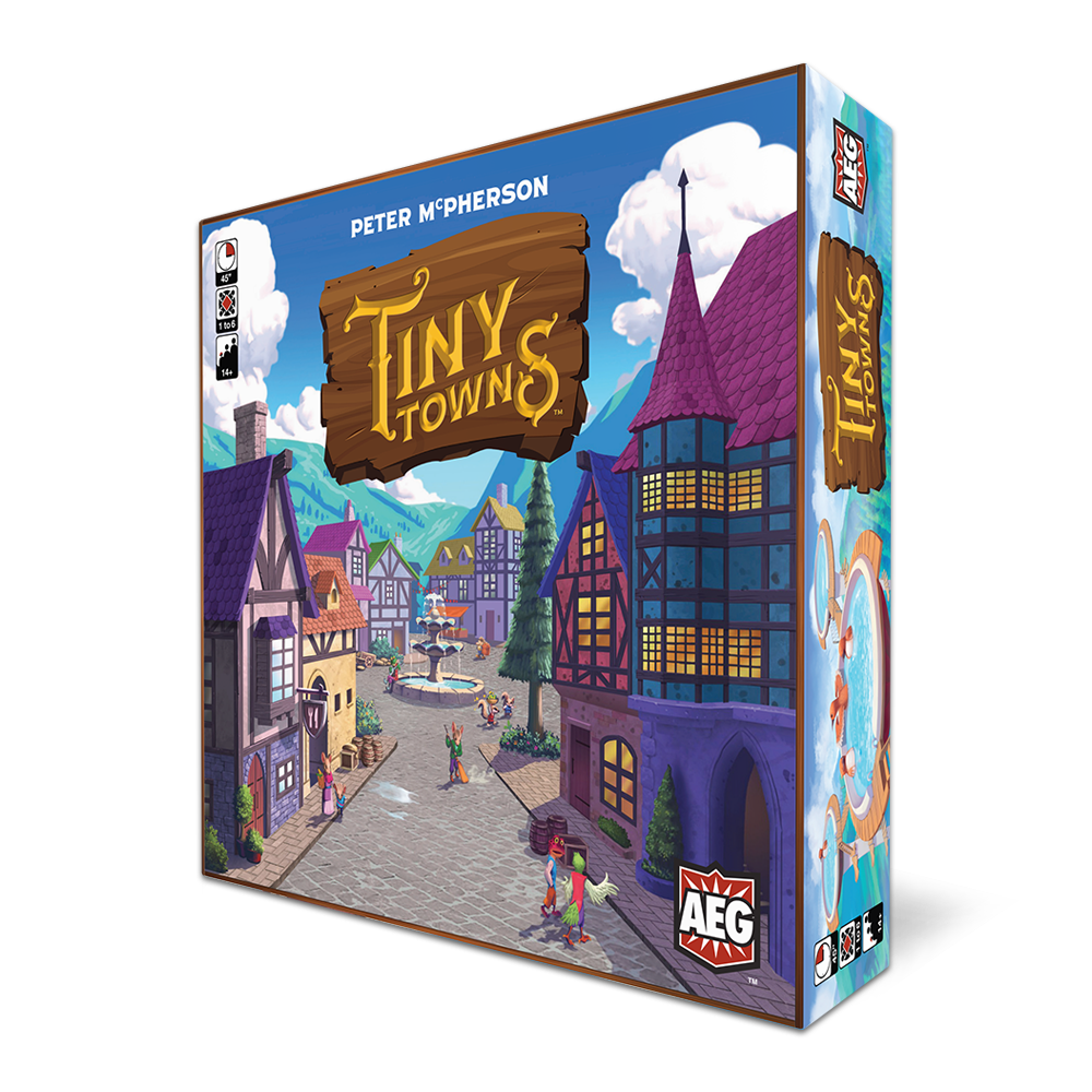 Tiny Towns Wins Best Board Game of the Year Origins Award Box