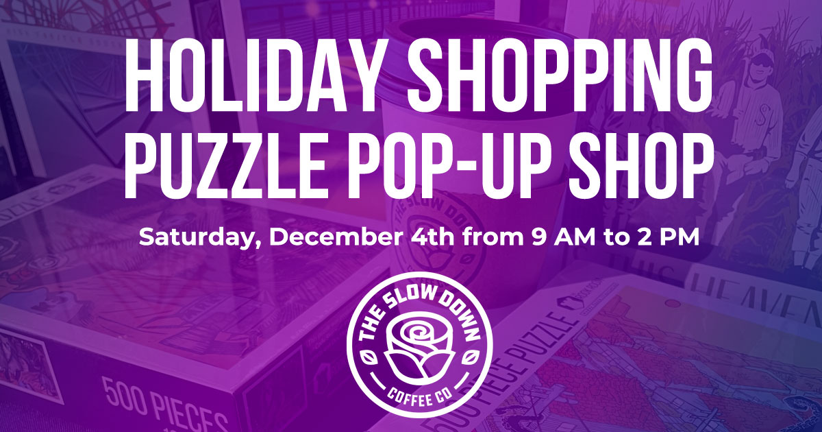 Holiday Shopping Puzzle Pop-Up Shop Info Graphic