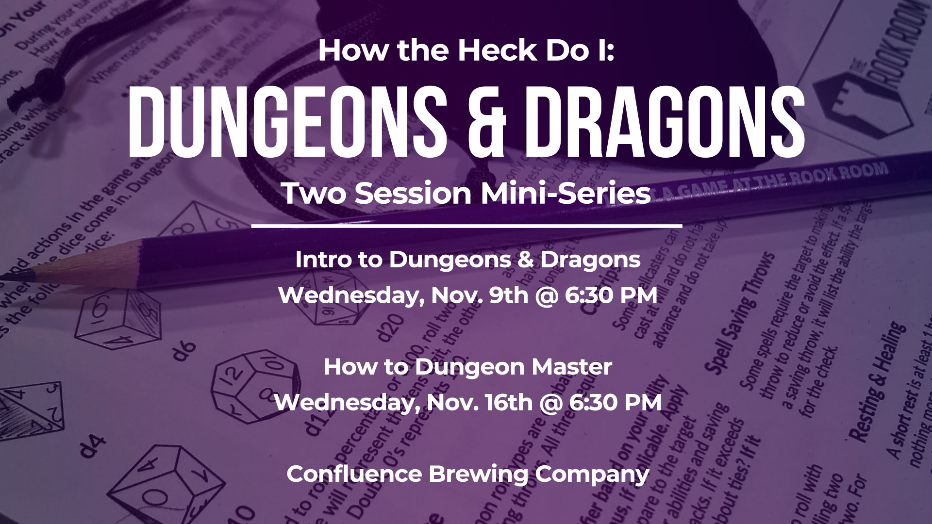 How the Heck Do I: Dungeons & Dragons Two Session Mini-Series Des Moines Event Image