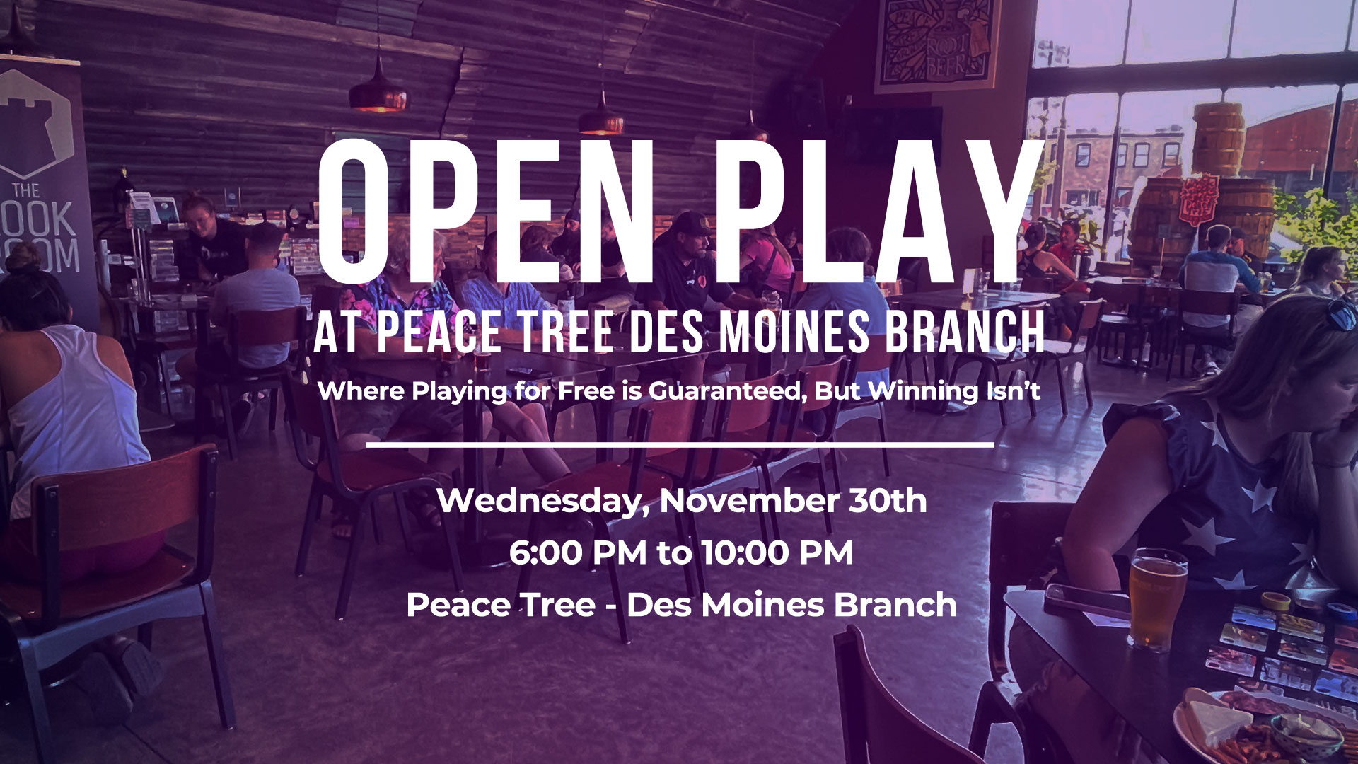 Open Play Board Game Event at Peace Tree Des Moines Branch November 30, 2022 Event Image