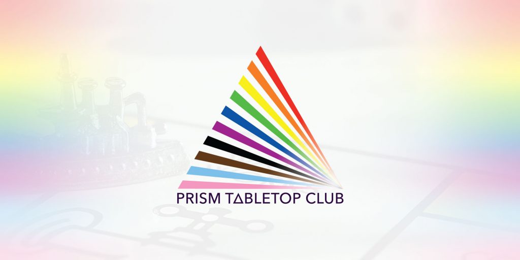 Prism Tabletop Club LGBTQIA+ Gaming Group Des Moines Iowa Banner Image