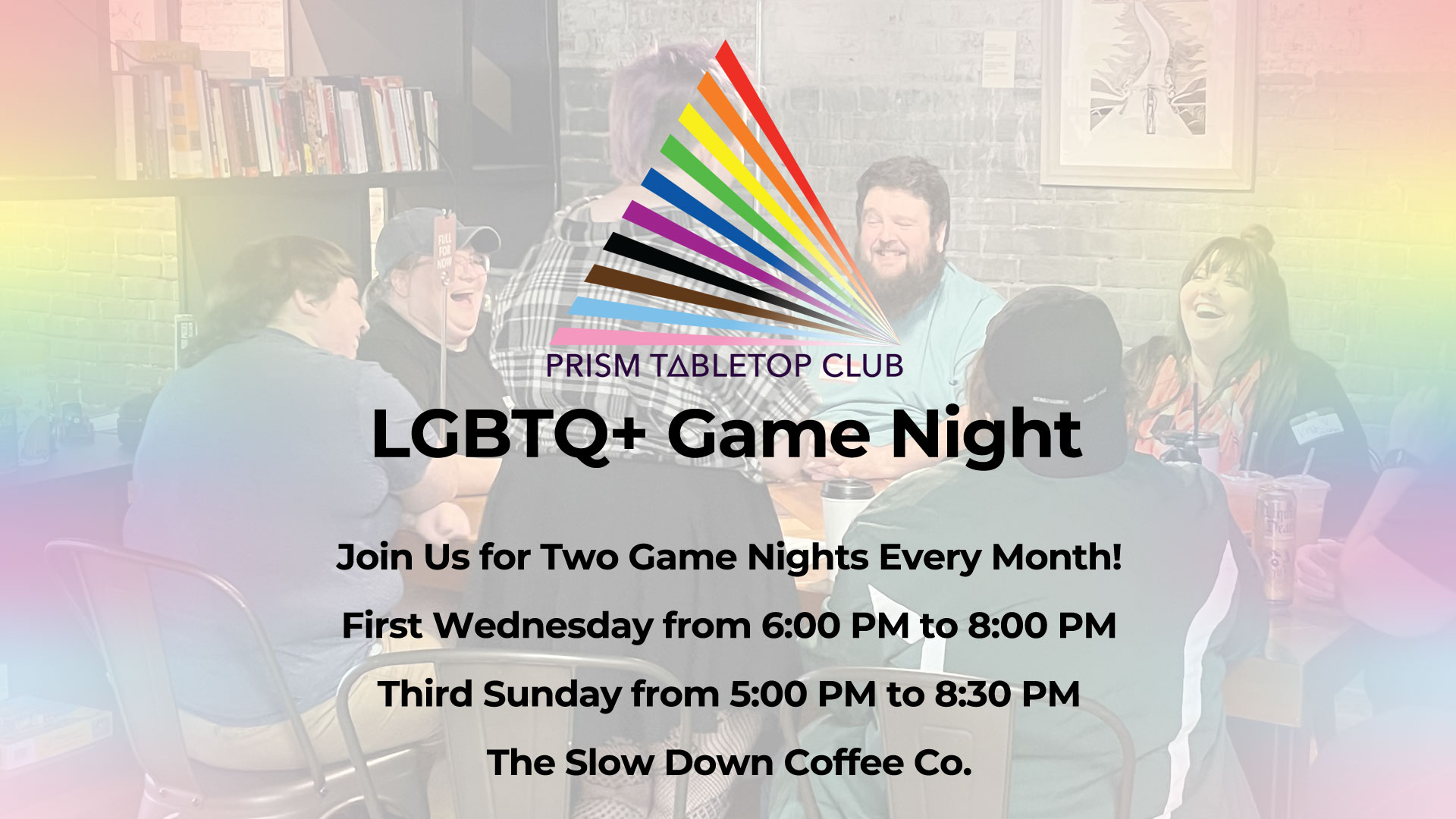 Prism Tabletop Club LGBTQ+ Game Night Event Image