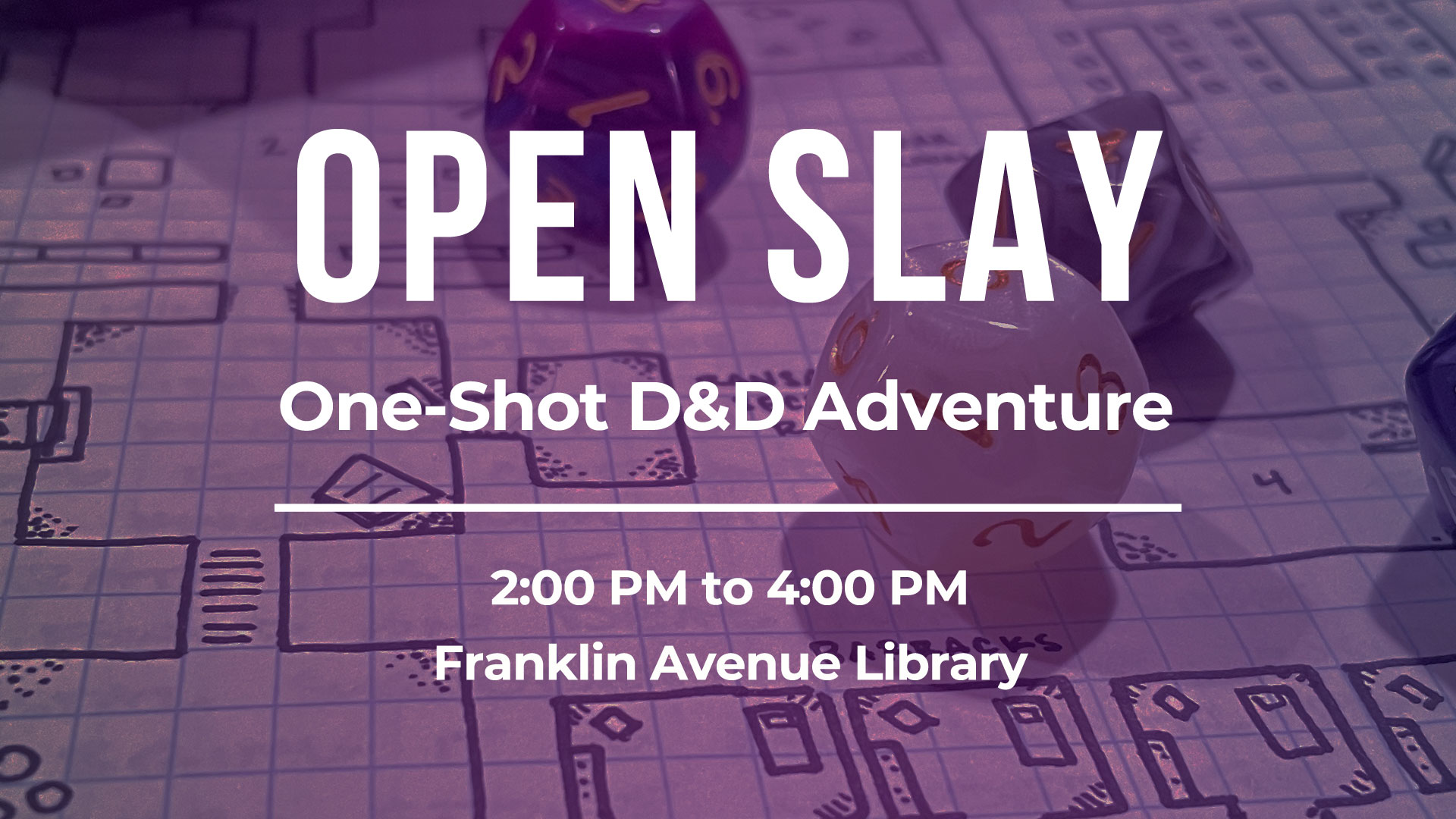 Open Slay One-Shot Dungeons and Dragons Campaign at Des Moines Franklin Avenue Library Event Image