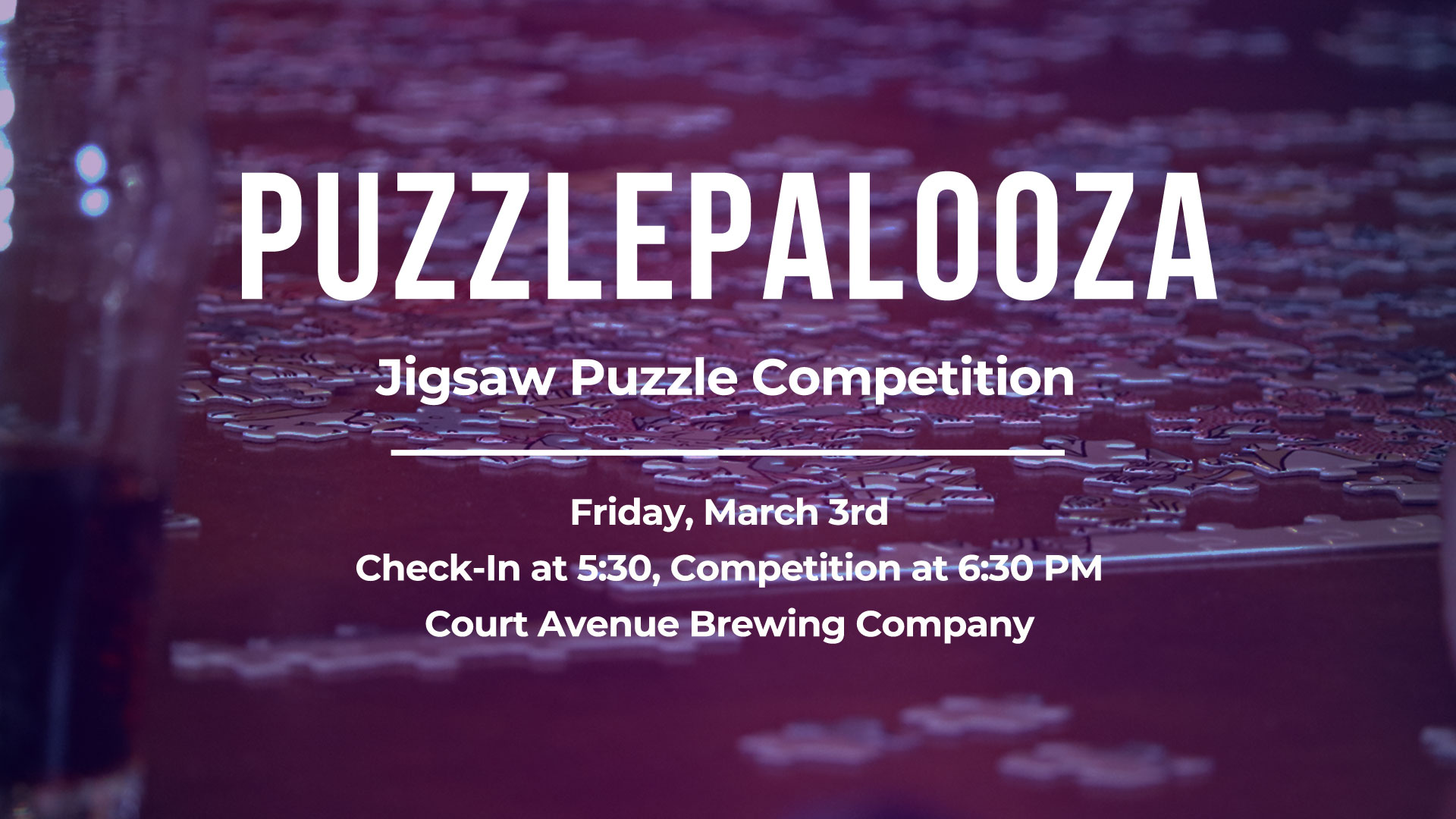 Puzzlepalooza at Court Avenue Brewing Company March 3, 2023 Event Image