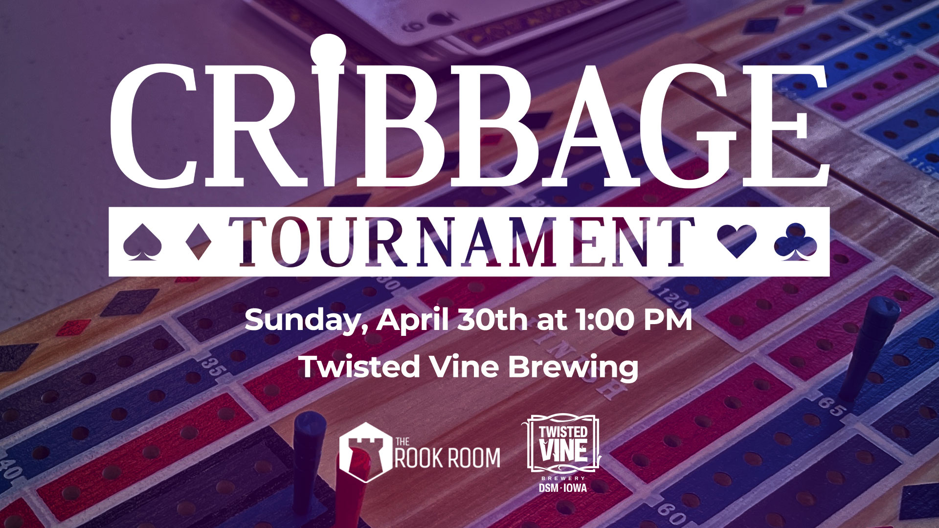 Cribbage Tournament at Twisted Vine Brewing April 30, 2023 Event Image