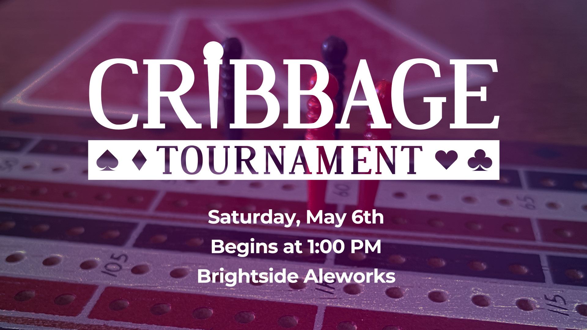 Cribbage Tournament at Brightside Aleworks Event Image May 6 2023
