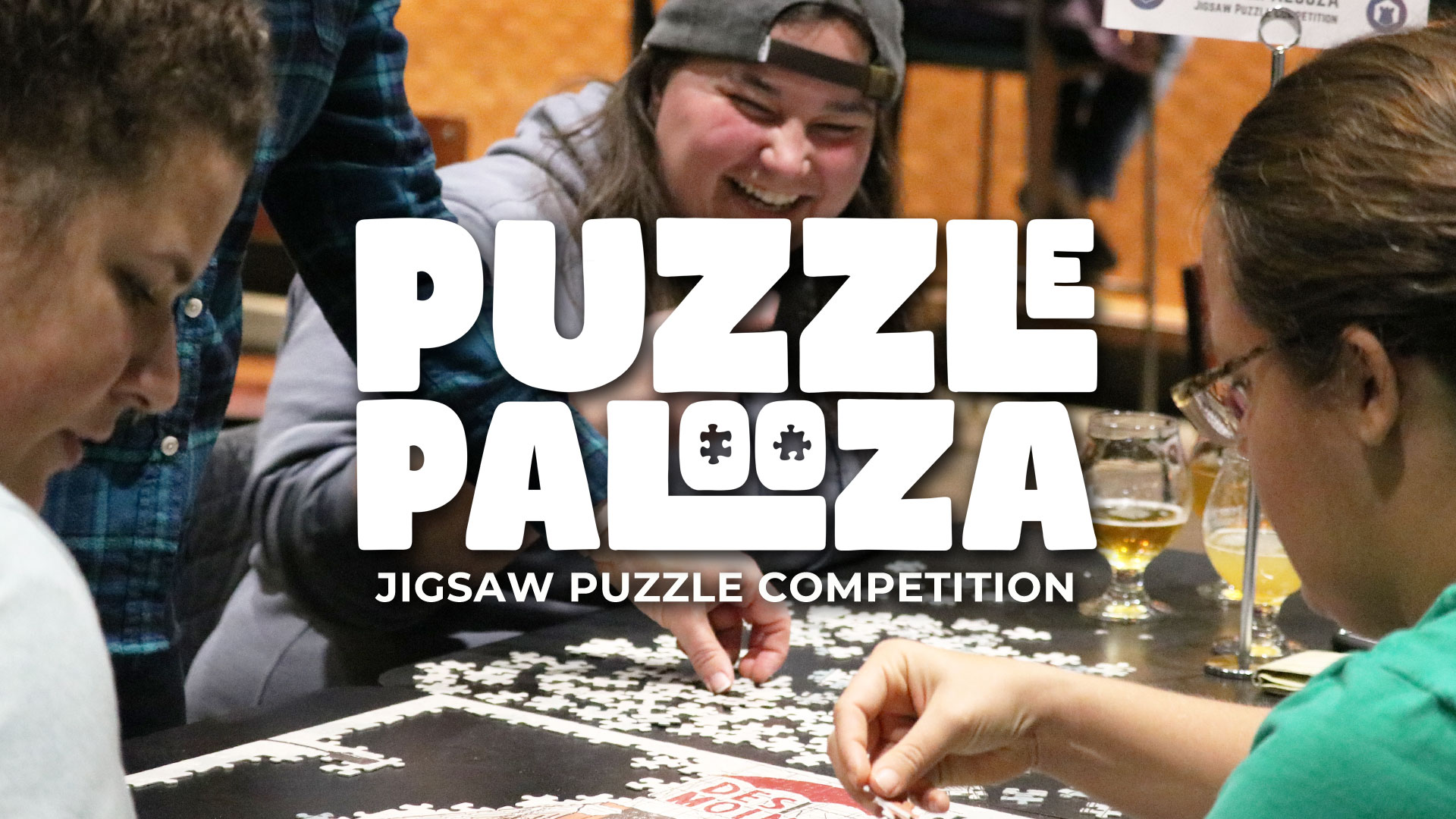 Puzzlepalooza Jigsaw Puzzle Competition at Peace Tree Brewing Des Moines Iowa