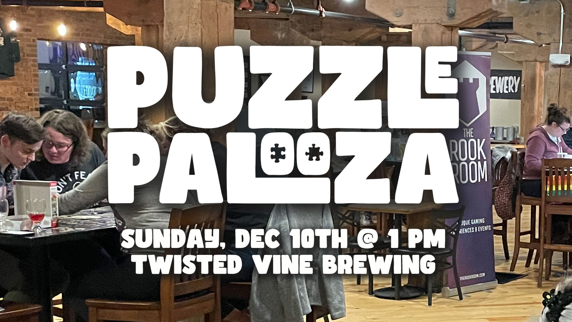Puzzlepalooza Jigsaw Puzzle Competition at Twisted Vine Brewery December 10, 2023 Event Image