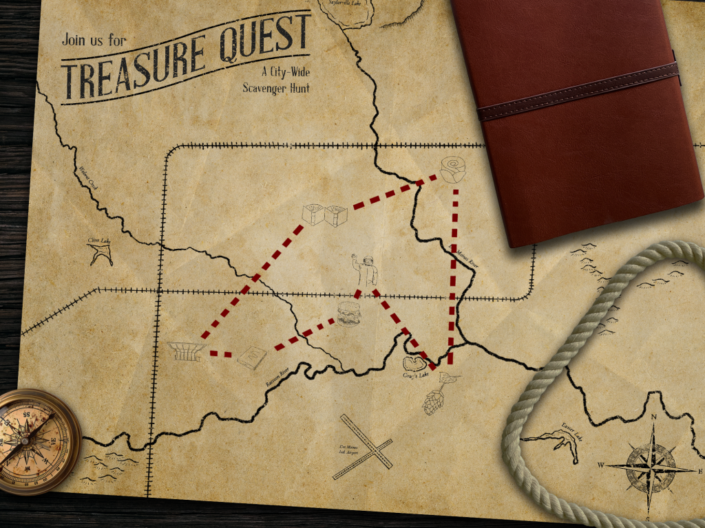 Treasure Quest 2024 Locations Map
