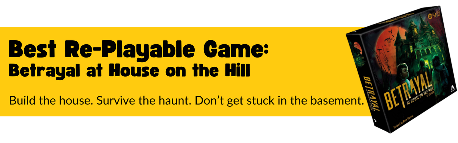 Rook Room Holiday Board Game Recommendation - Best Re-Playable Game: Betrayal at House on the Hill