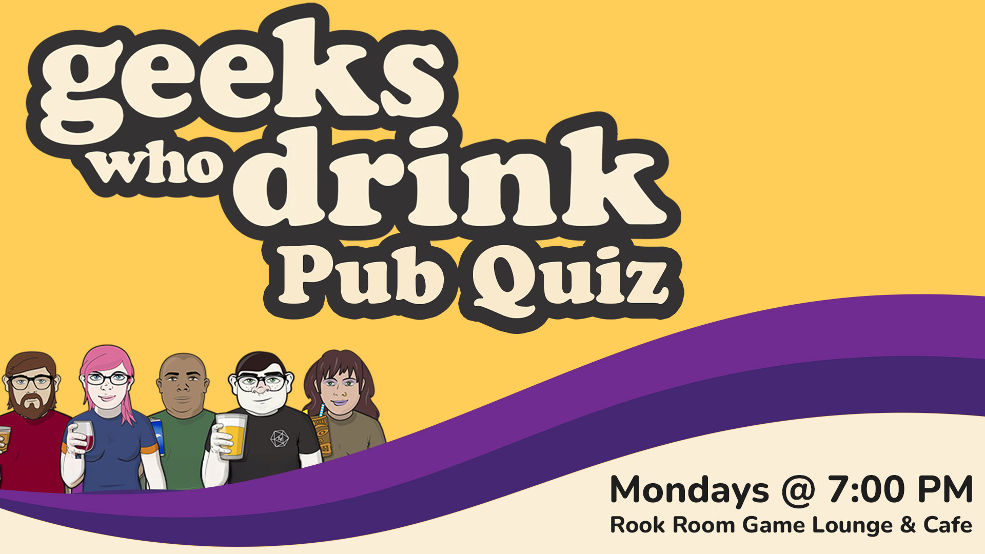 Geeks Who Drink Pub Quiz Trivia Night at the Rook Room Game Lounge & Cafe