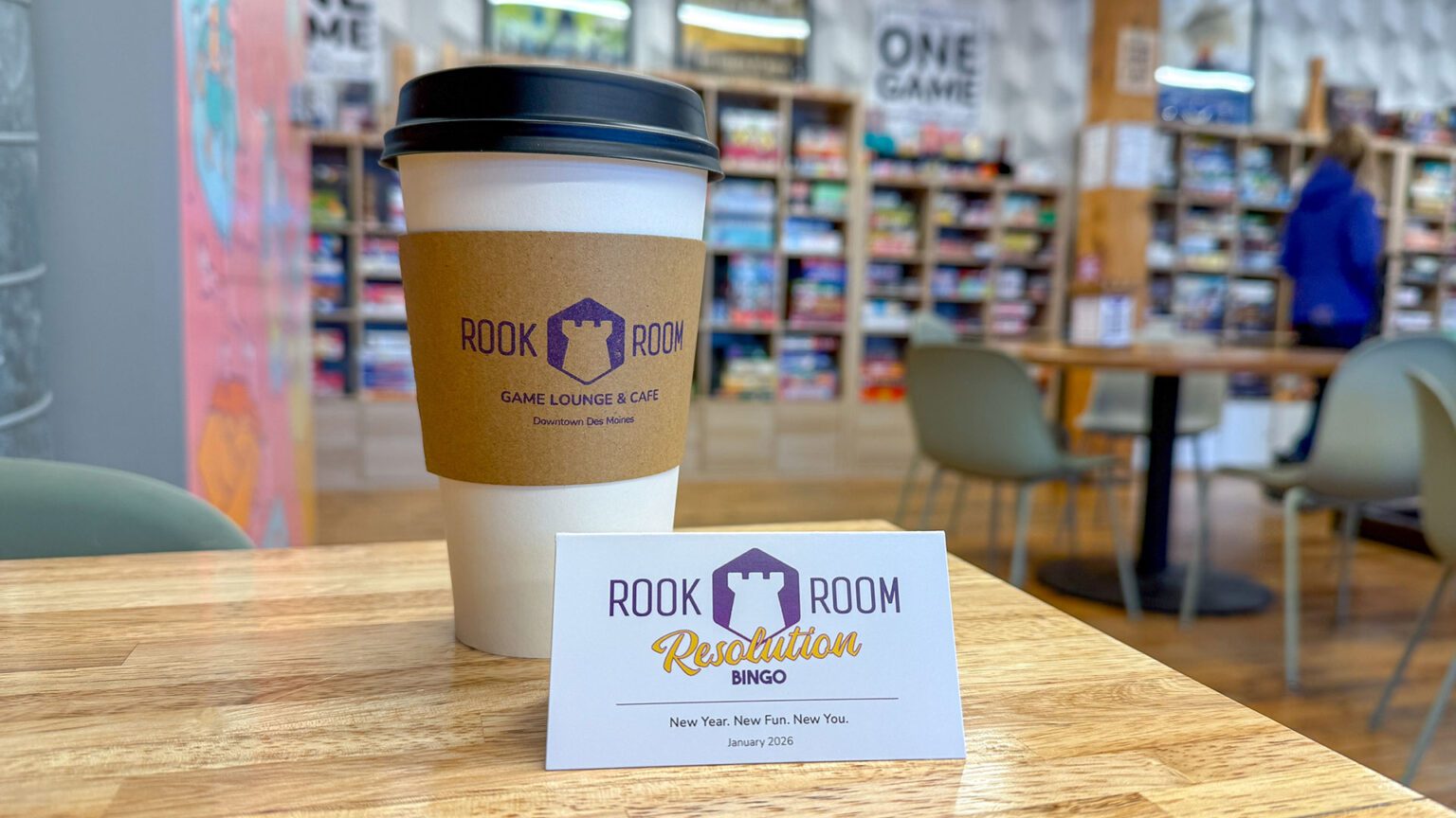 Rook Room Resolution Bingo | The Rook Room Des Moines Board Game Cafe ...